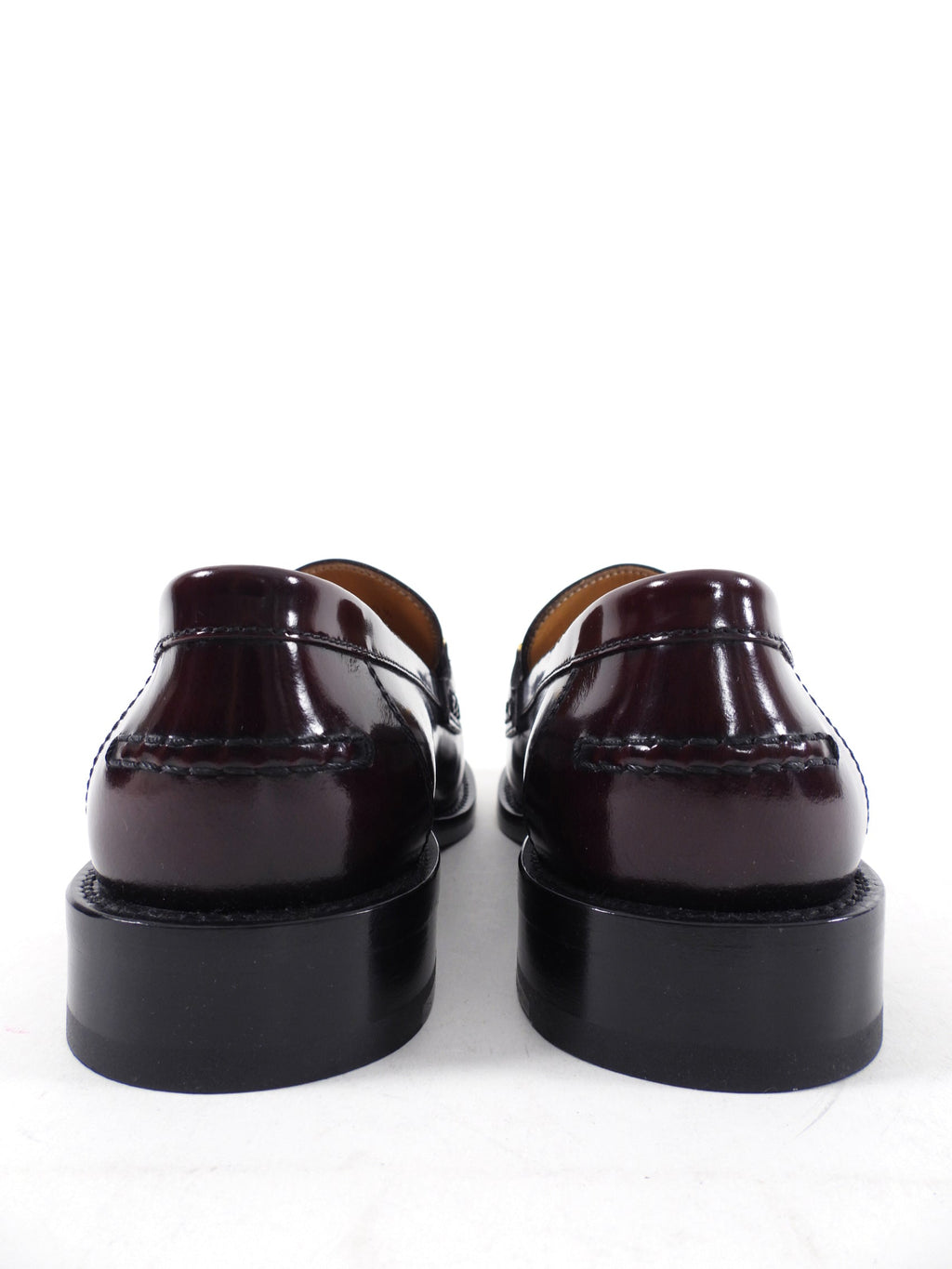 Dior Dark Mahogany Brown Monogram Logo Plaque Loafers - 39.5 / 9