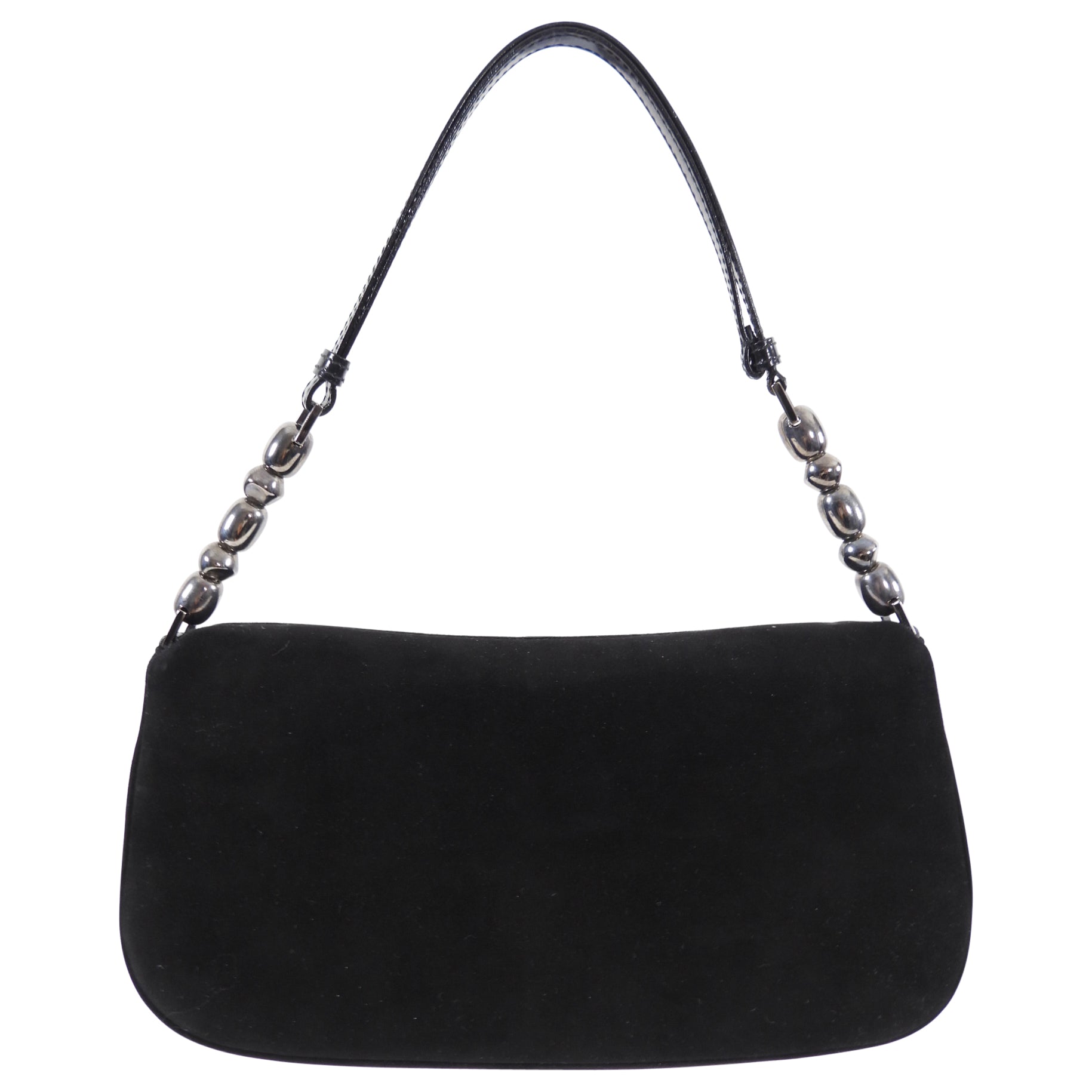 Dior John Galliano Vintage Early 2000's Malice Black Suede Bag