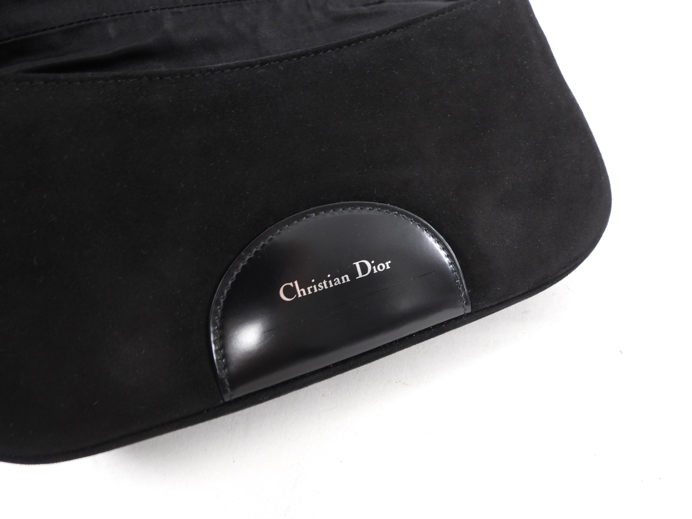 Dior John Galliano Vintage Early 2000's Malice Black Suede Bag