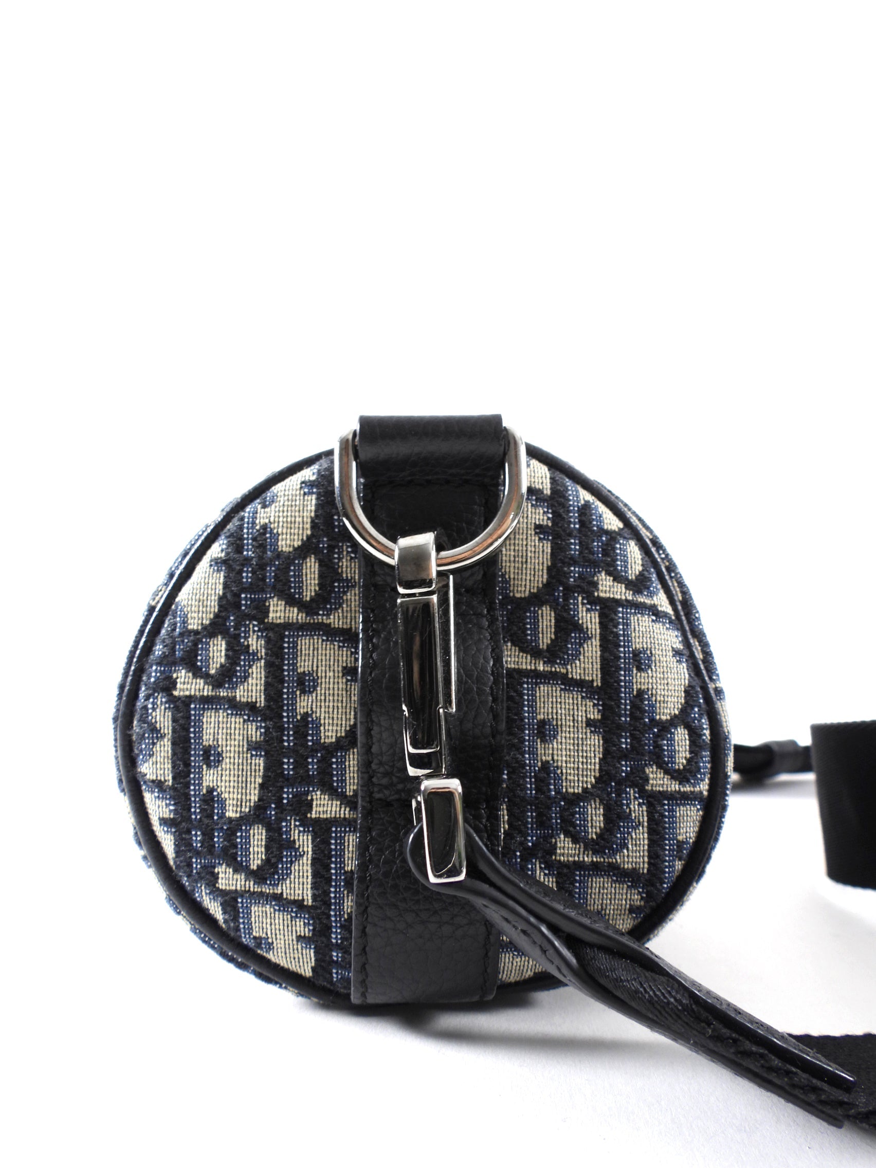Christian Dior Navy Oblique Canvas Roller Messenger Bag