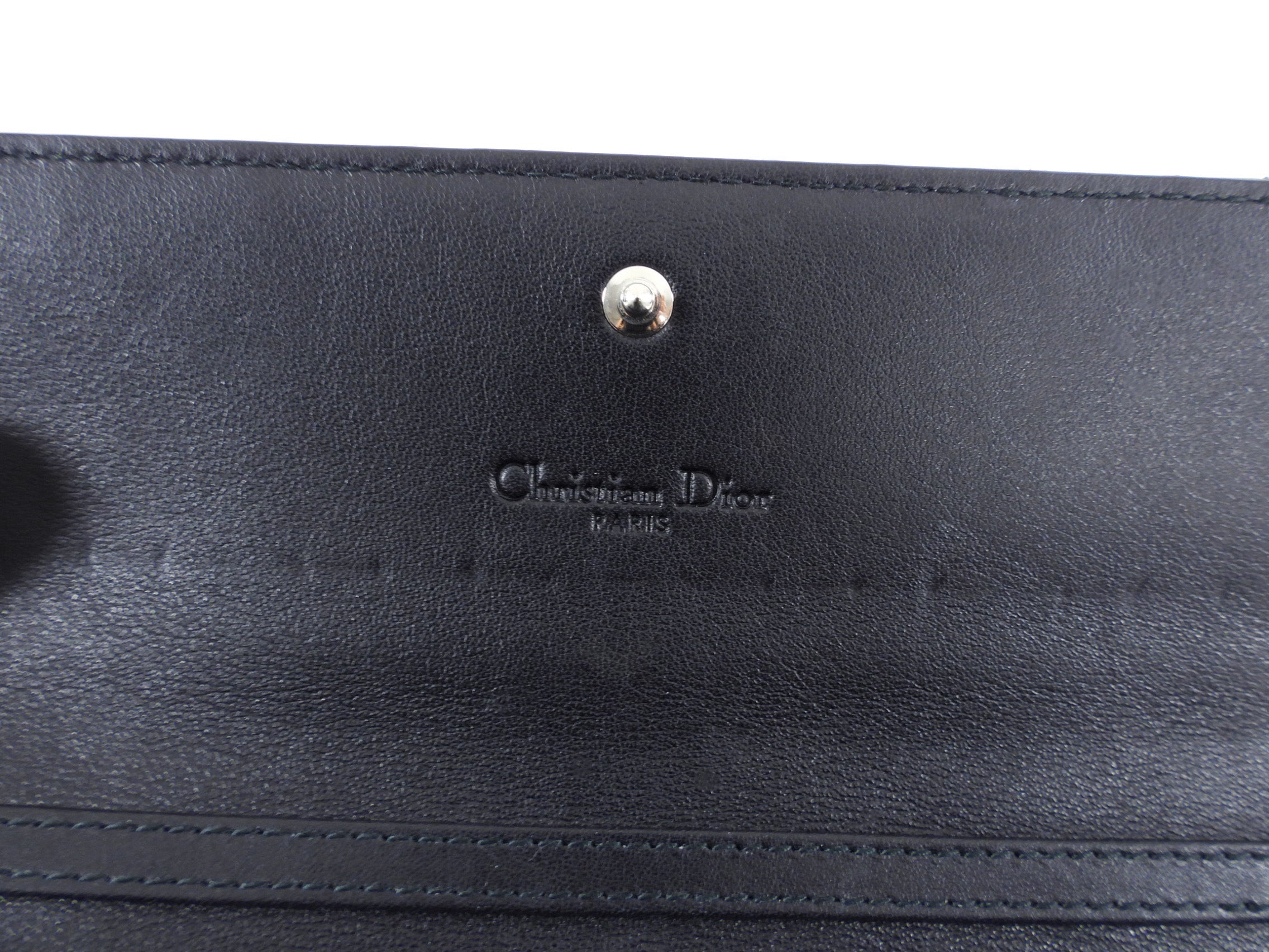 Dior Black Patent Cannage Lady Dior WOC Wallet on Chain