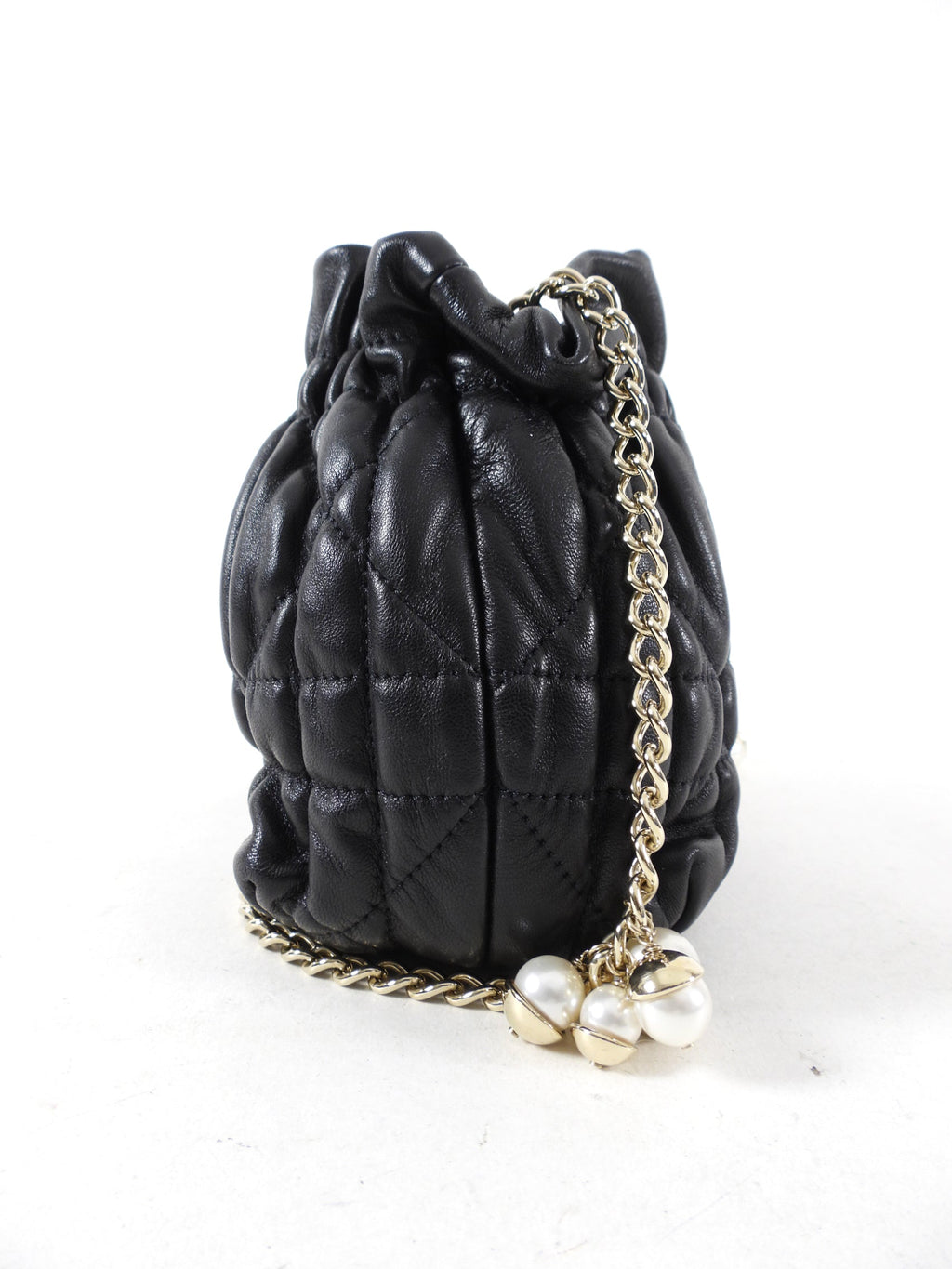 Dior Delices Small Black Cannage Chain Strap Bag