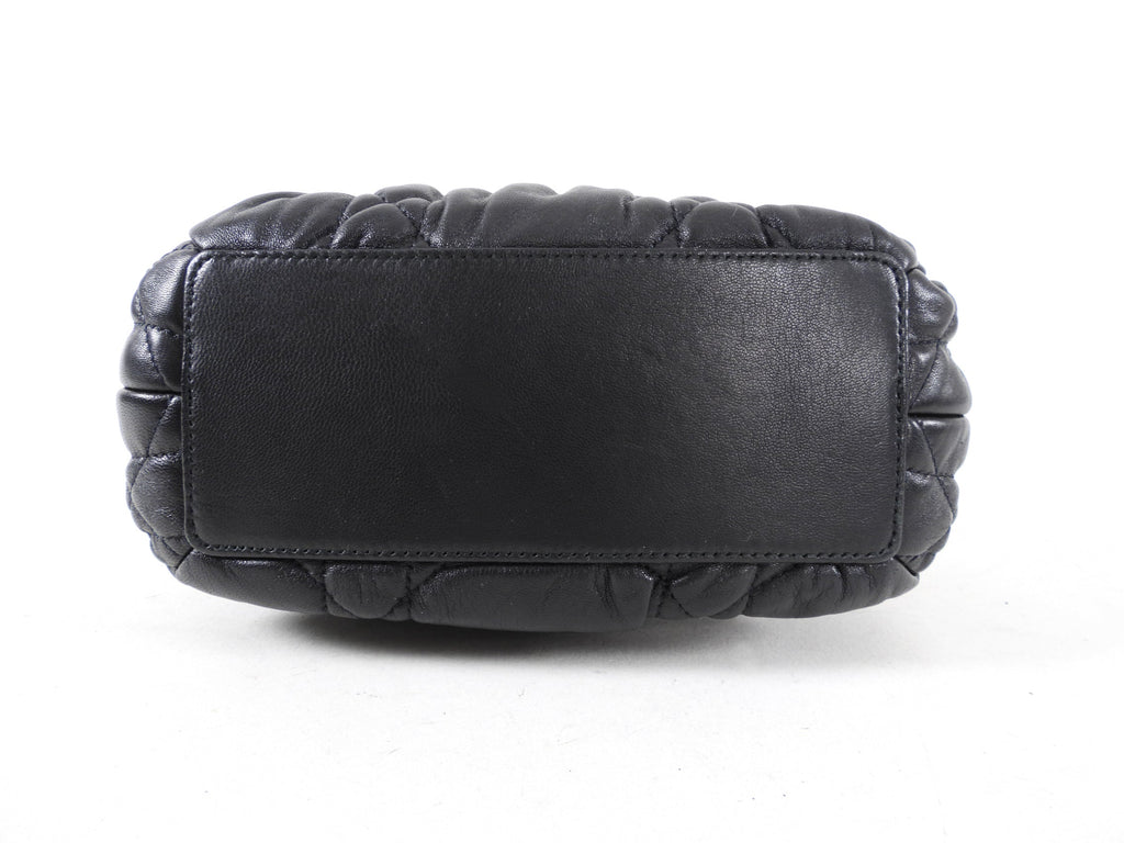 Dior Delices Small Black Cannage Chain Strap Bag