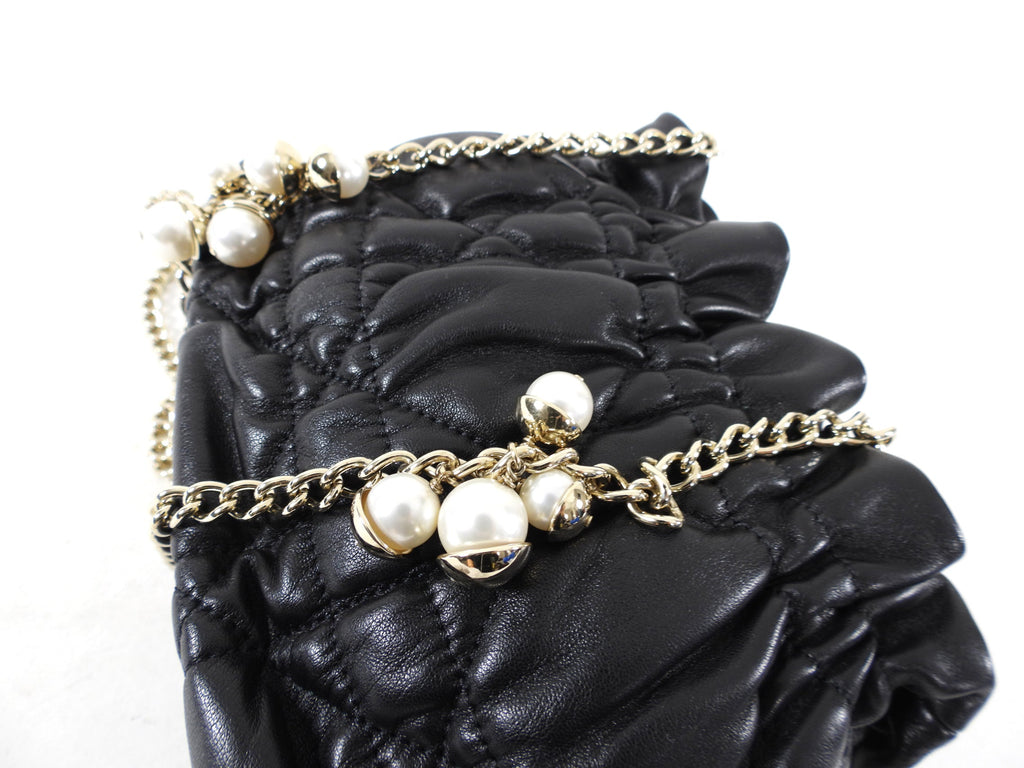 Dior Delices Small Black Cannage Chain Strap Bag
