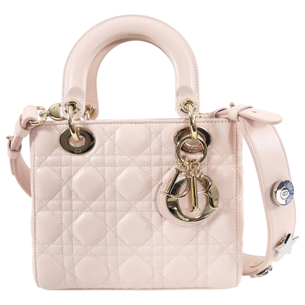 Dior Small Light Pink My Lady Dior Cannage Crossbody Bag