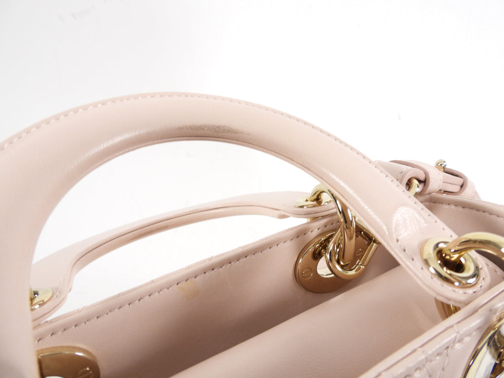 Dior Small Light Pink My Lady Dior Cannage Crossbody Bag