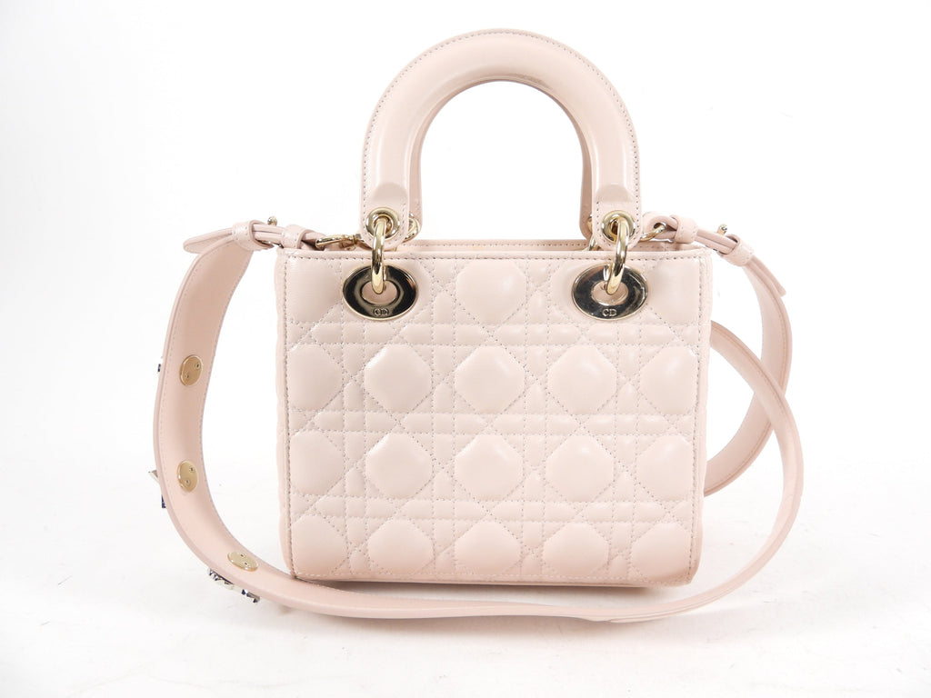 Dior Small Light Pink My Lady Dior Cannage Crossbody Bag