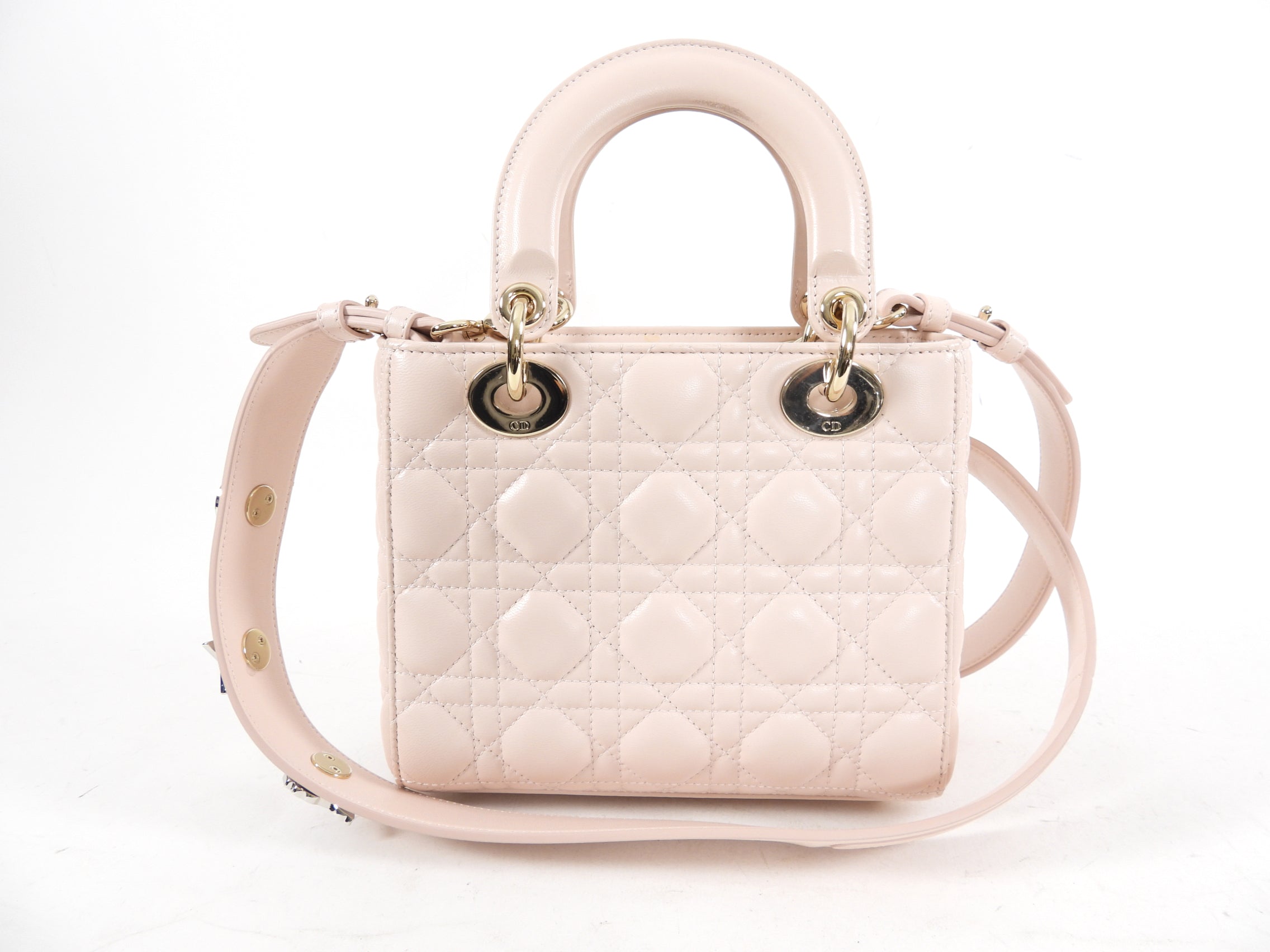 Dior Small Light Pink My Lady Dior Cannage Crossbody Bag