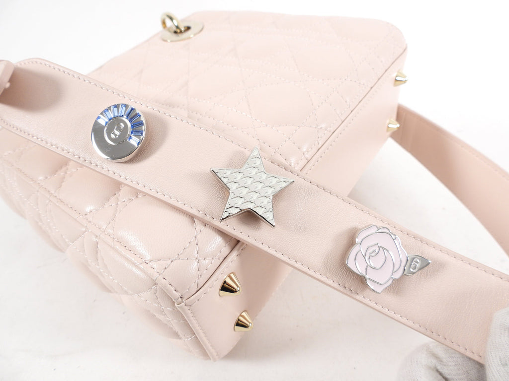 Dior Small Light Pink My Lady Dior Cannage Crossbody Bag