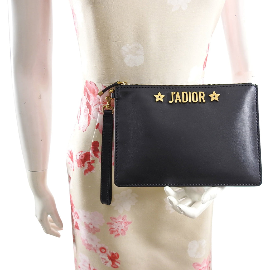 Dior J'adior Small Zippered Wristlet Pouch Bag