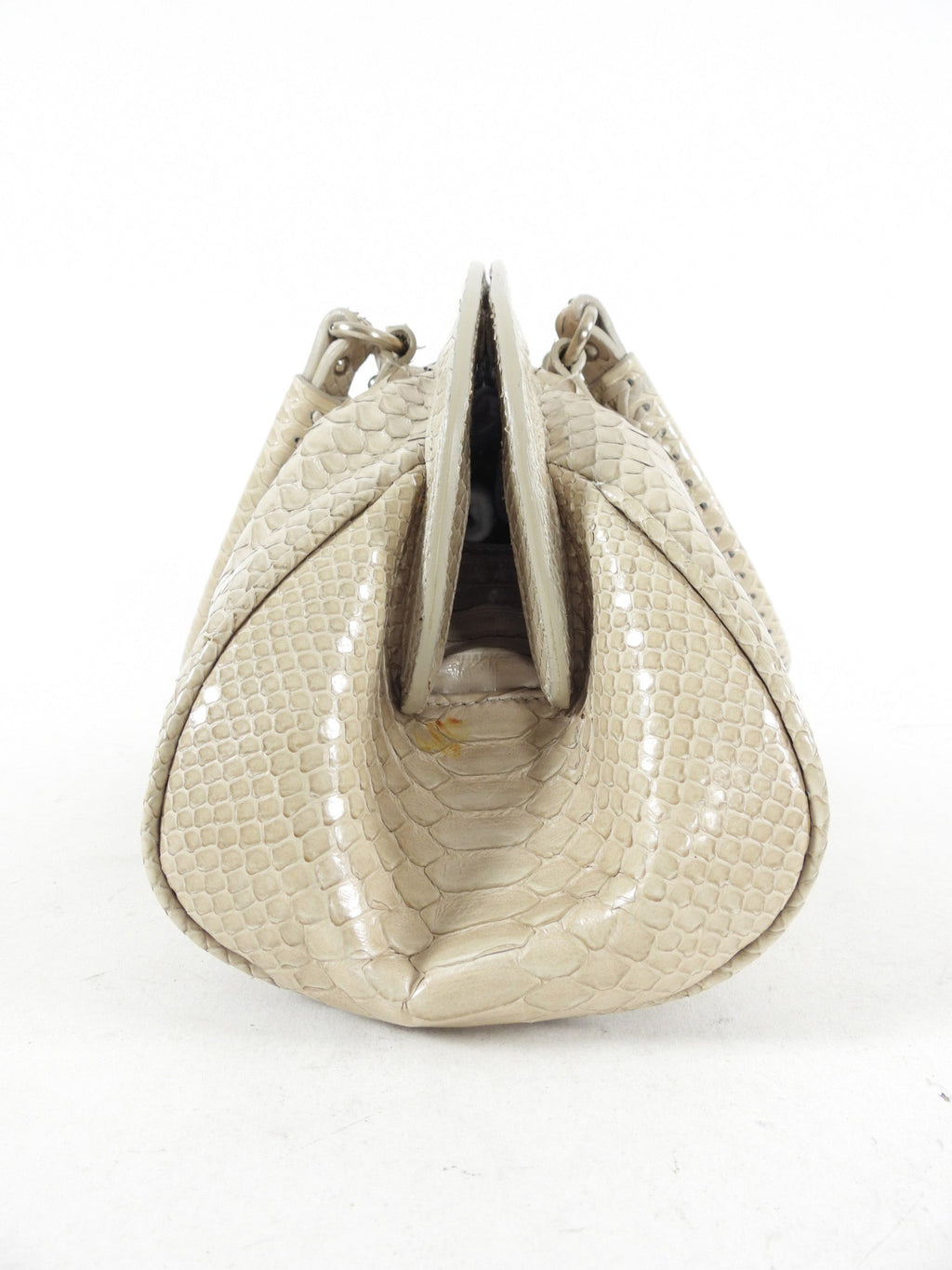 Dior Vintage My Dior Light Grey Python Bag