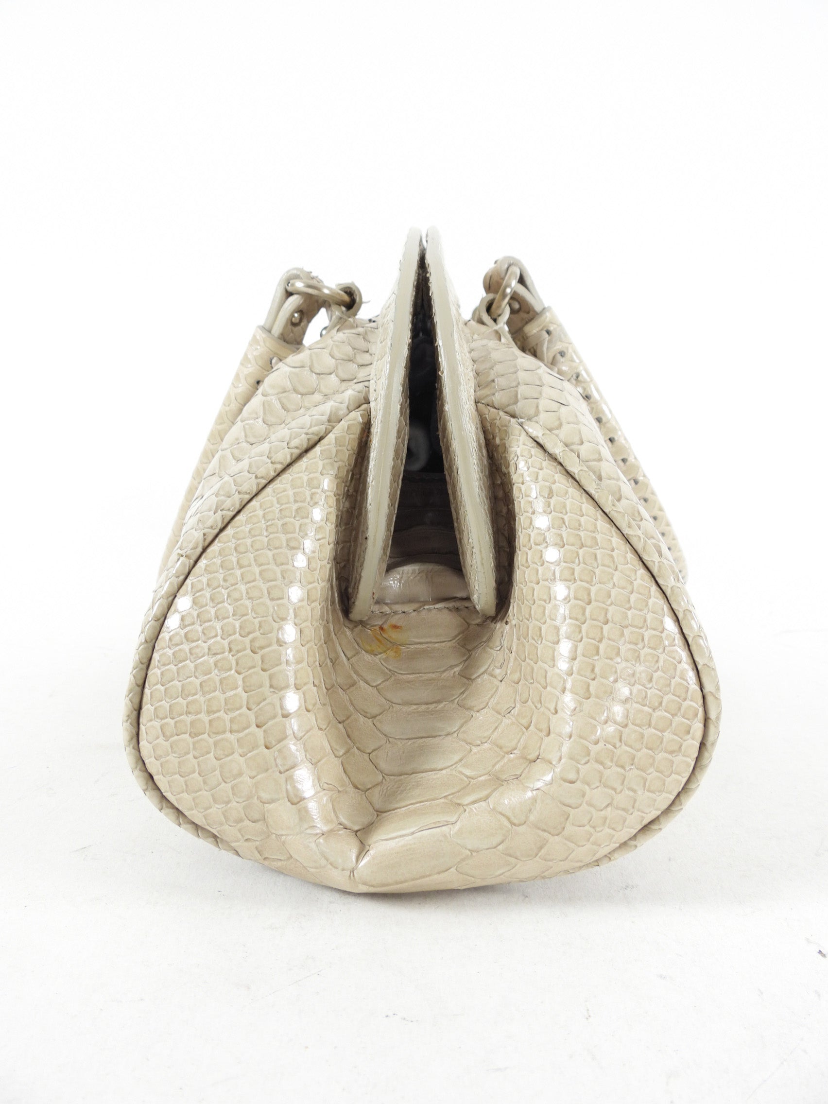 Dior Vintage My Dior Light Grey Python Bag