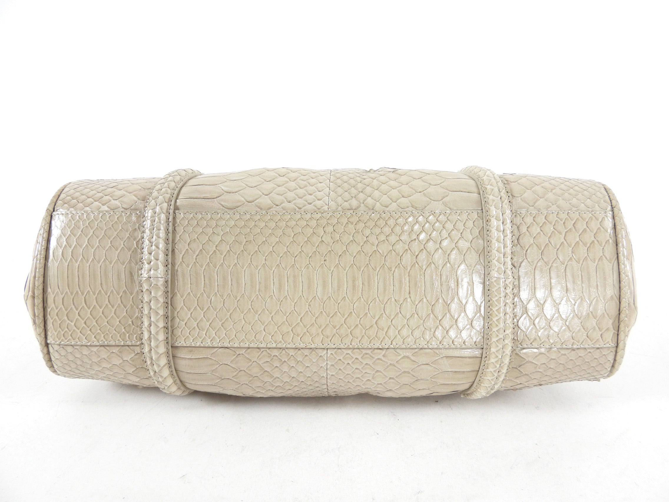 Dior Vintage My Dior Light Grey Python Bag