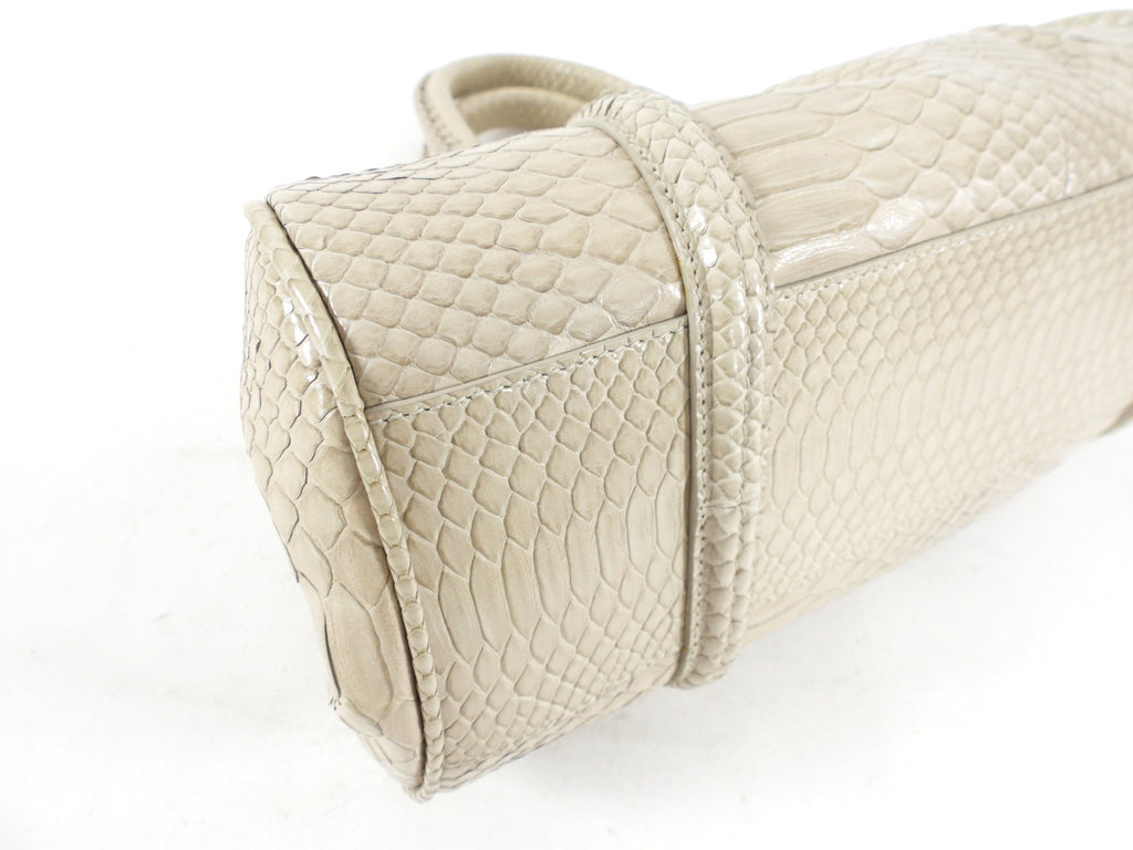Dior Vintage My Dior Light Grey Python Bag