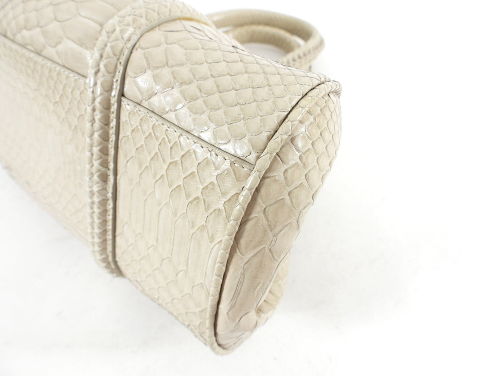 Dior Vintage My Dior Light Grey Python Bag