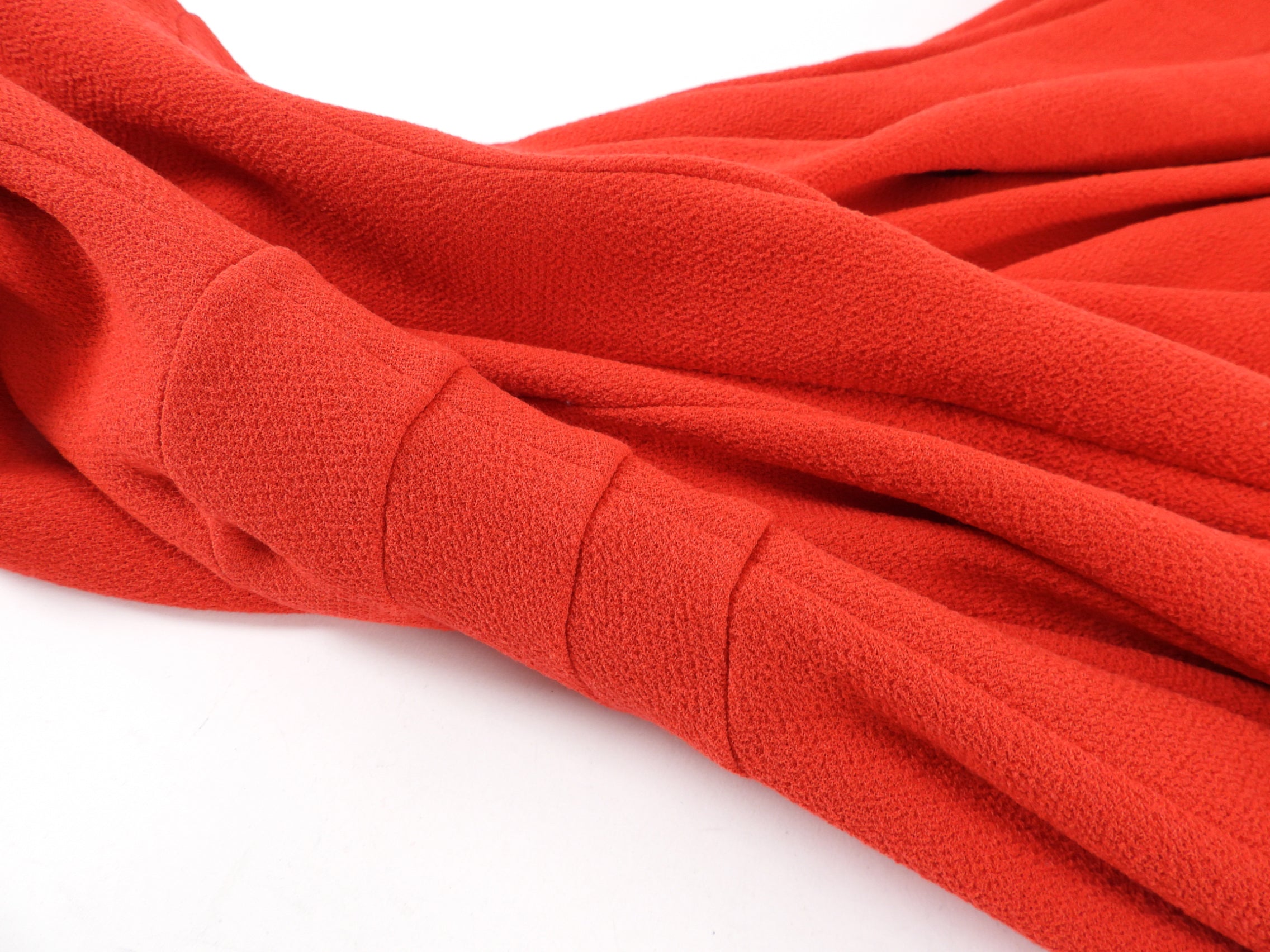 Christian Dior Red Crepe Wool Sleeveless Dress - USA 4