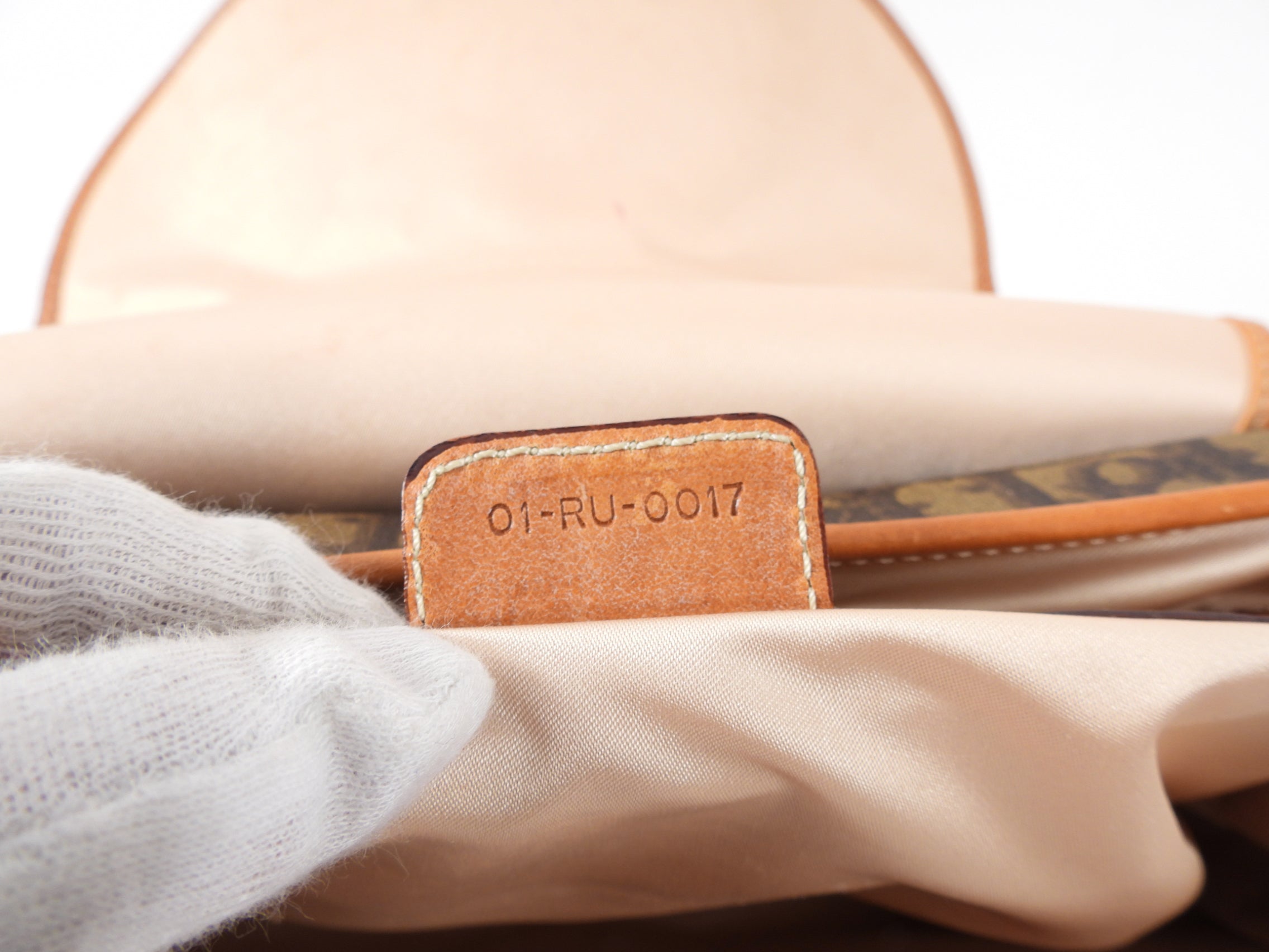 Dior Romantique Vintage Monogram Trotteur Logo Bag