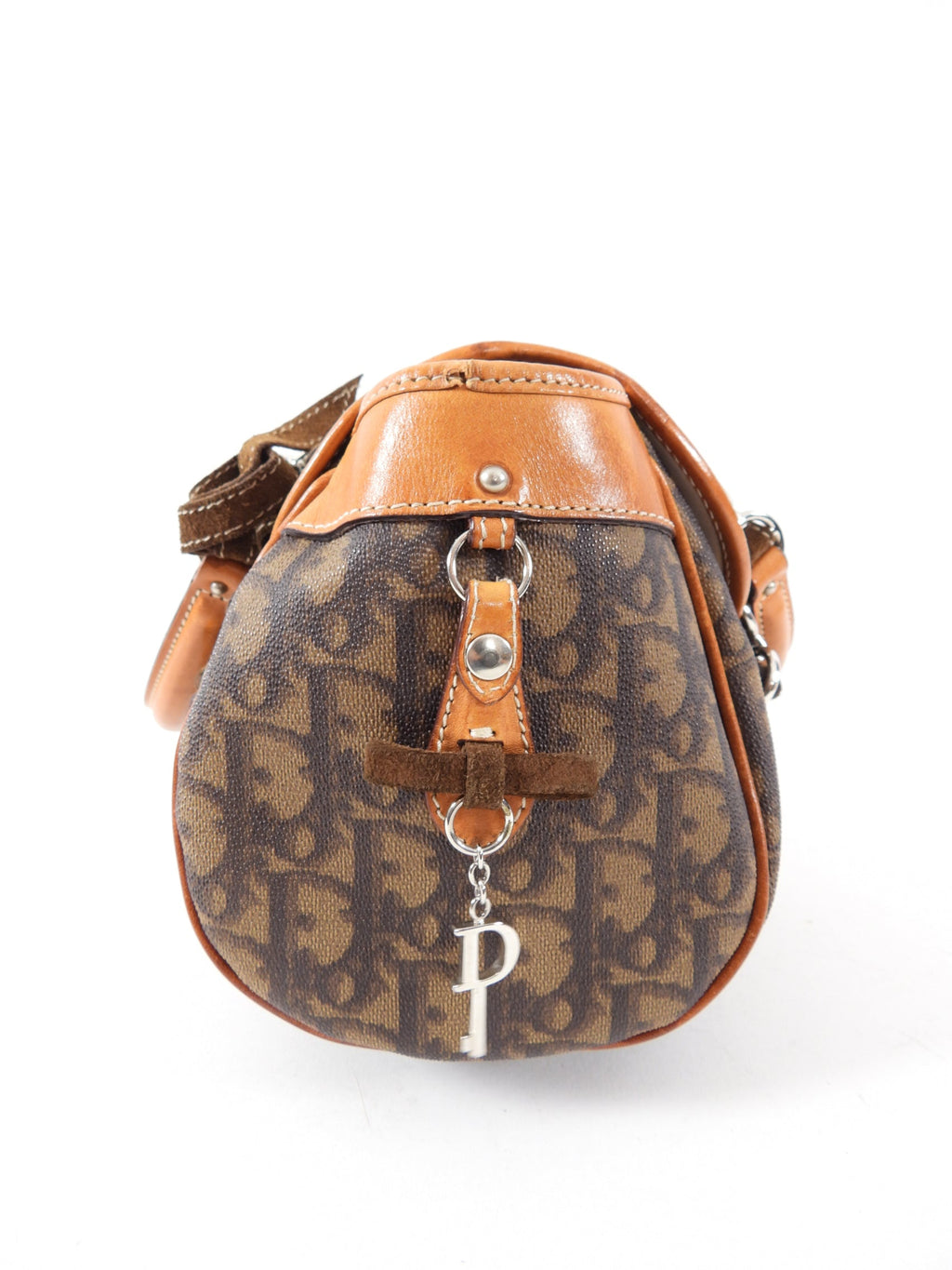 Dior Romantique Vintage Monogram Trotteur Logo Bag