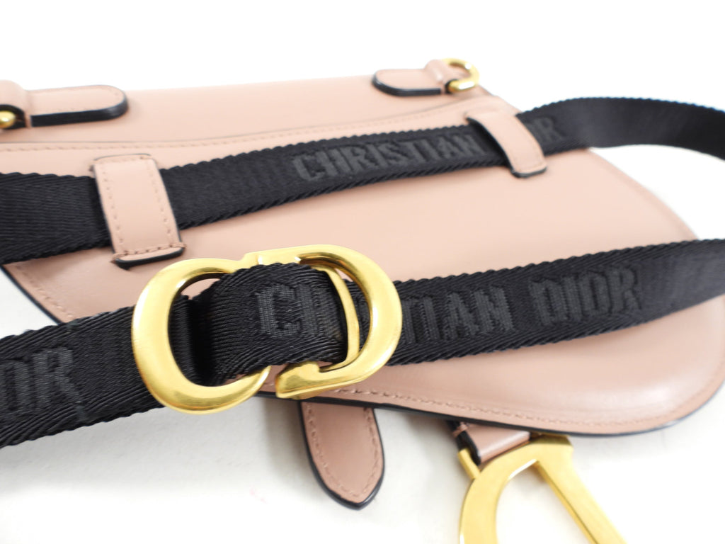 Dior Nude Leather Saddle Belt Bag