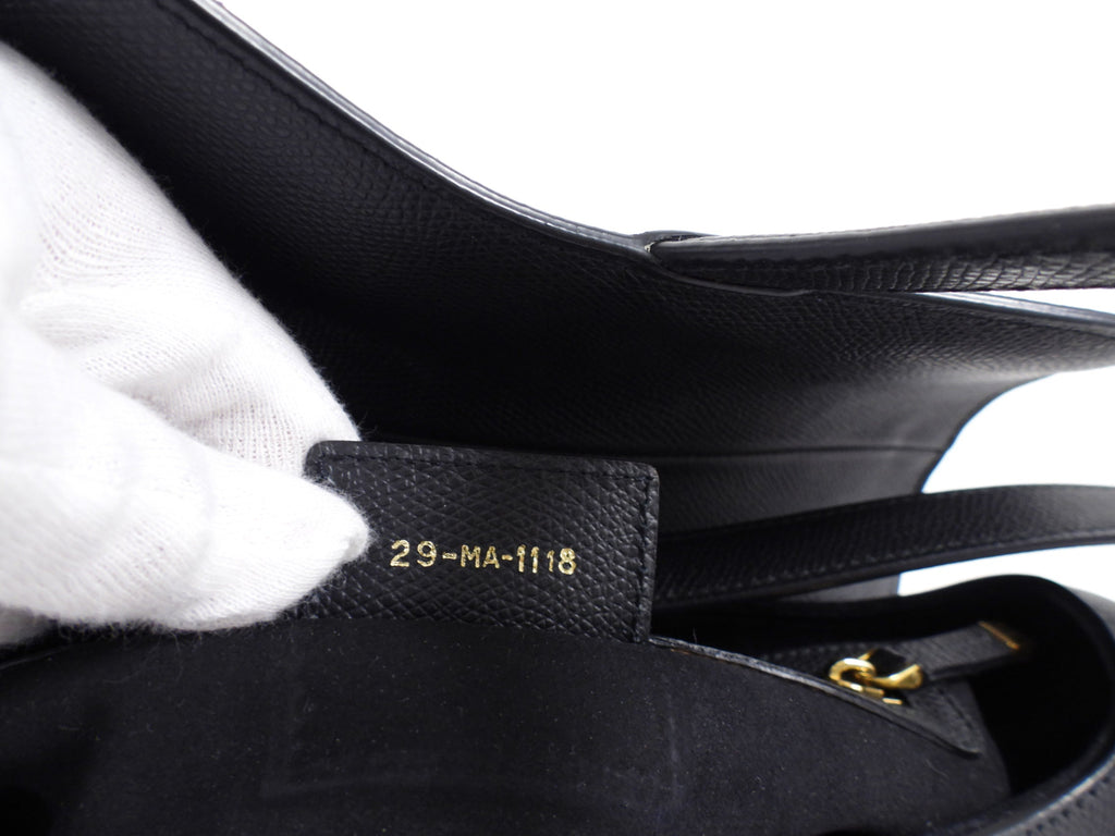 Dior Black Leather Medium Saddle Bag