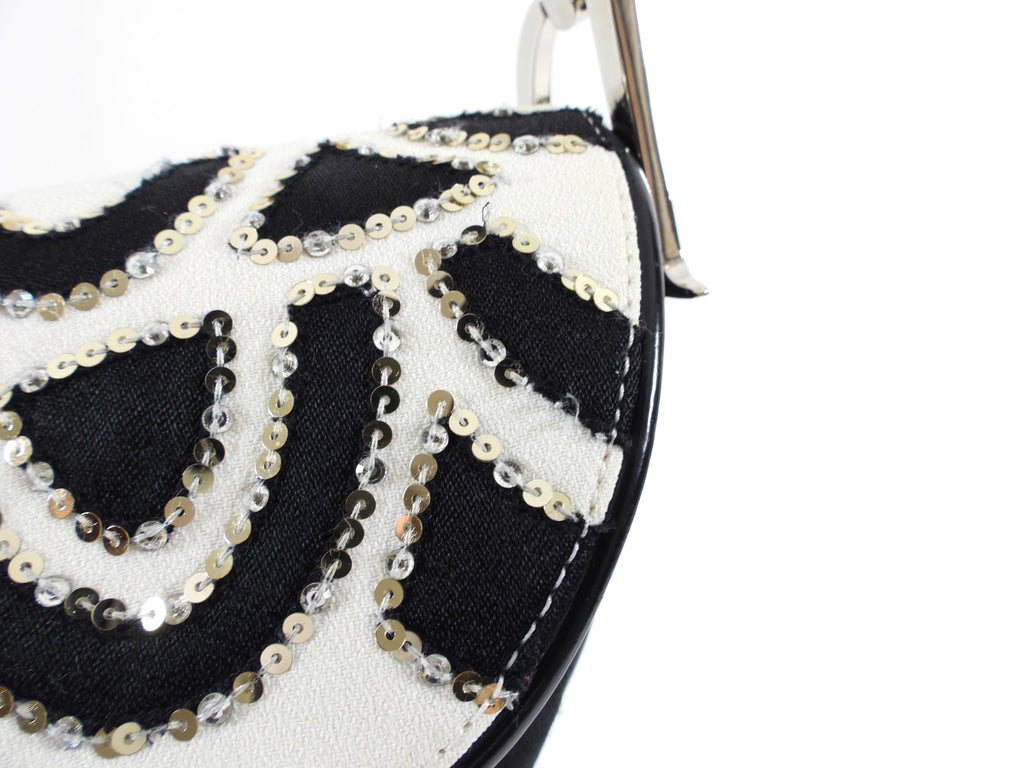Christian Dior John Galliano Limited Edition Sequin Saddle Bag