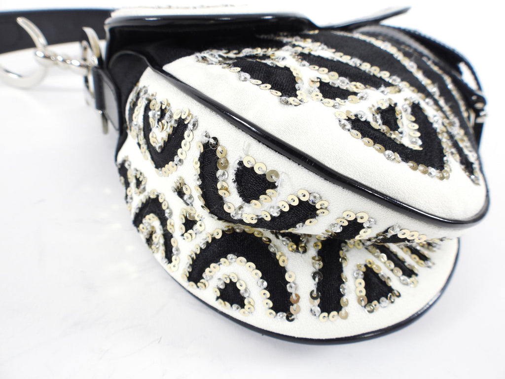Christian Dior John Galliano Limited Edition Sequin Saddle Bag