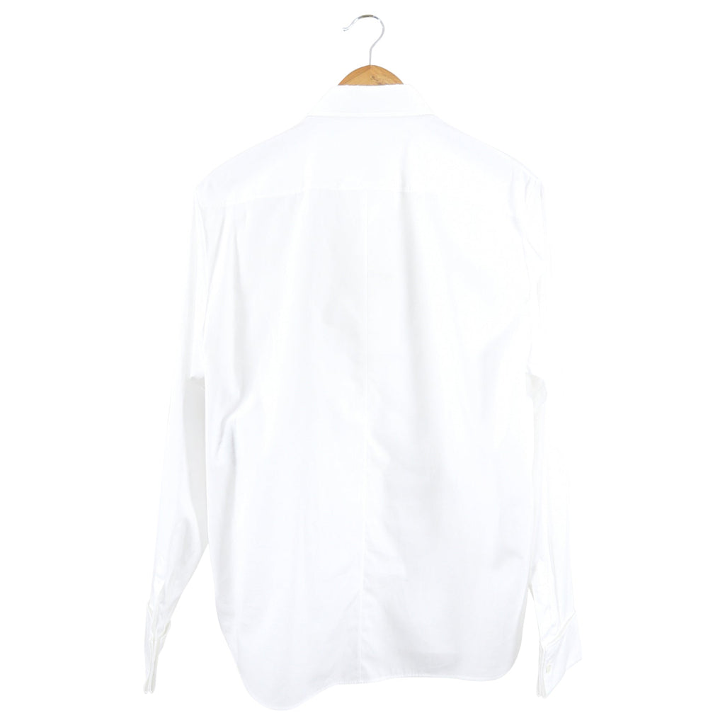 Christian Dior White Collared Tuxedo Bib Shirt - FR40 / 8