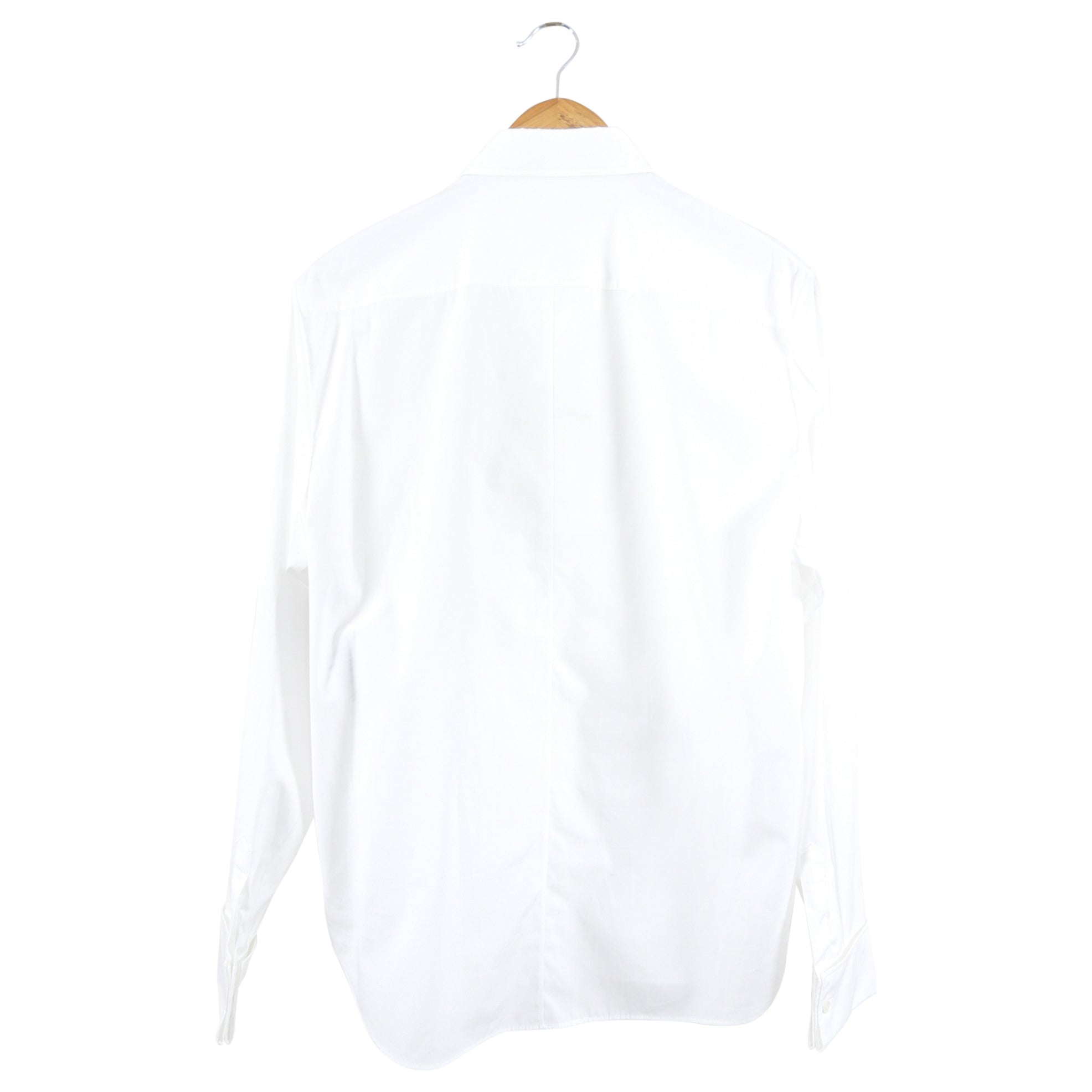 Christian Dior White Collared Tuxedo Bib Shirt - FR40 / 8