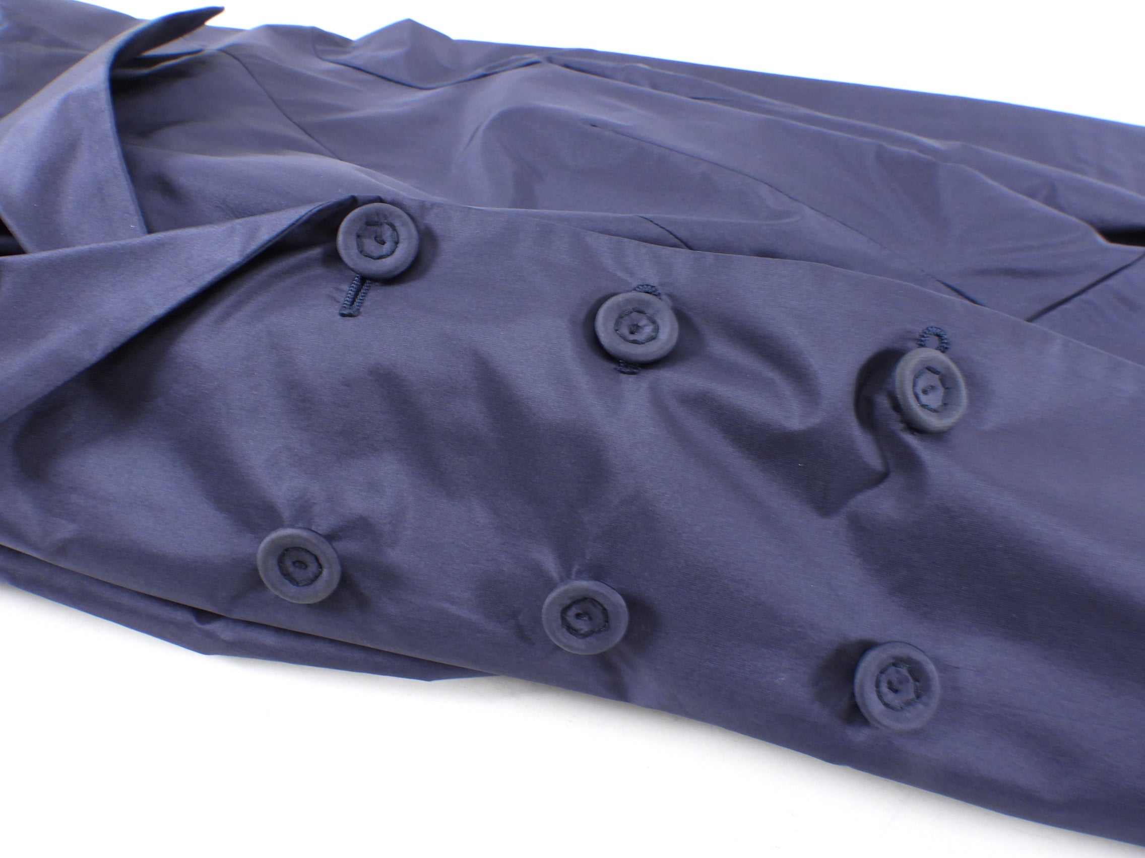 Christian Dior Midnight Navy Silk Taffeta Vintage Style Jacket - FR42 / 10