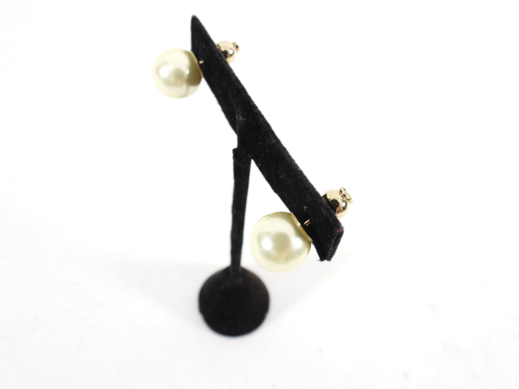 Dior Tribales Faux Pearl 10mm Stud Earrings