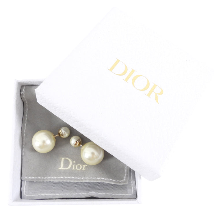Christian Dior Tribales Faux Pearl Earrings