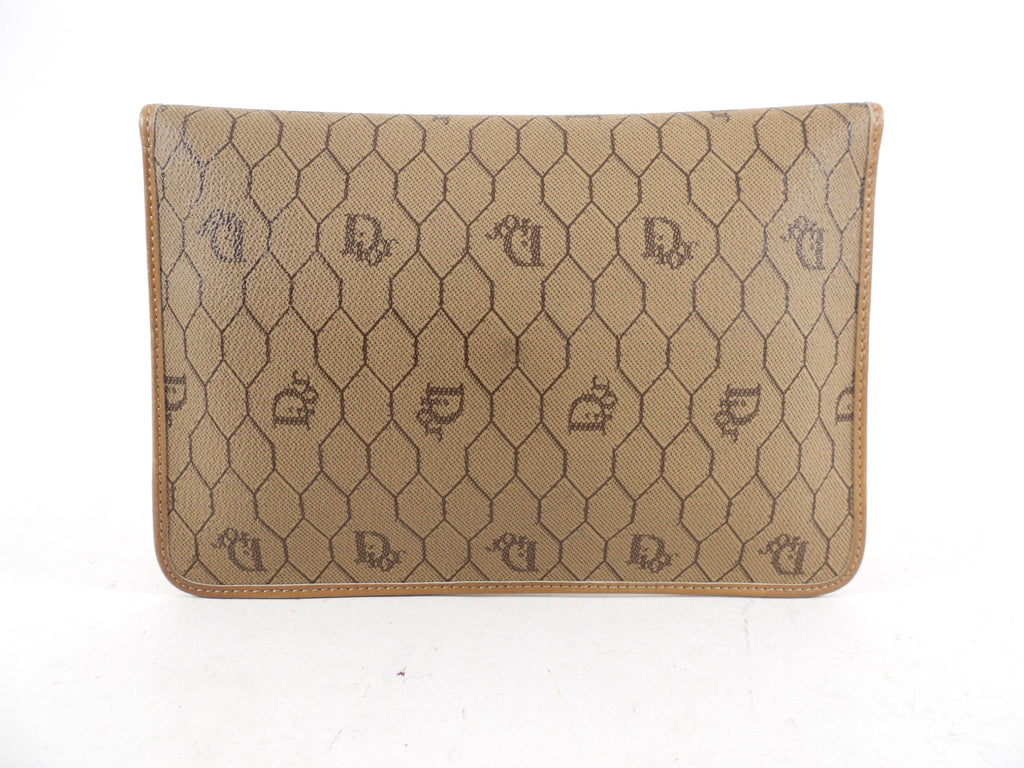 Dior Vintage 1980's Honeycomb Clutch / Pouch