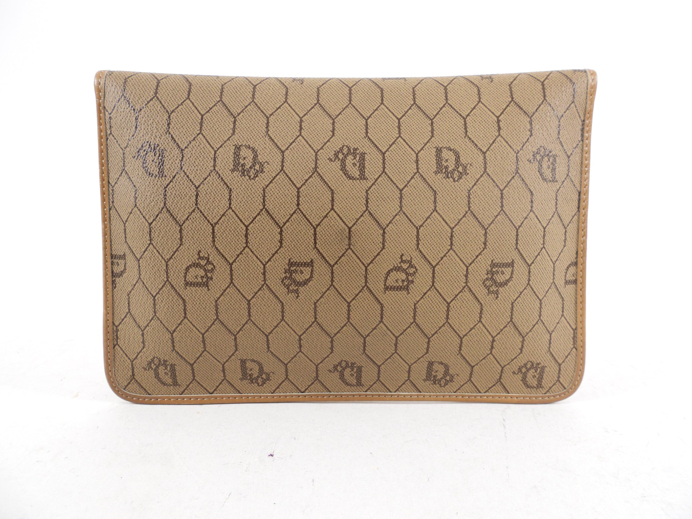 Dior Vintage 1980's Honeycomb Clutch / Pouch