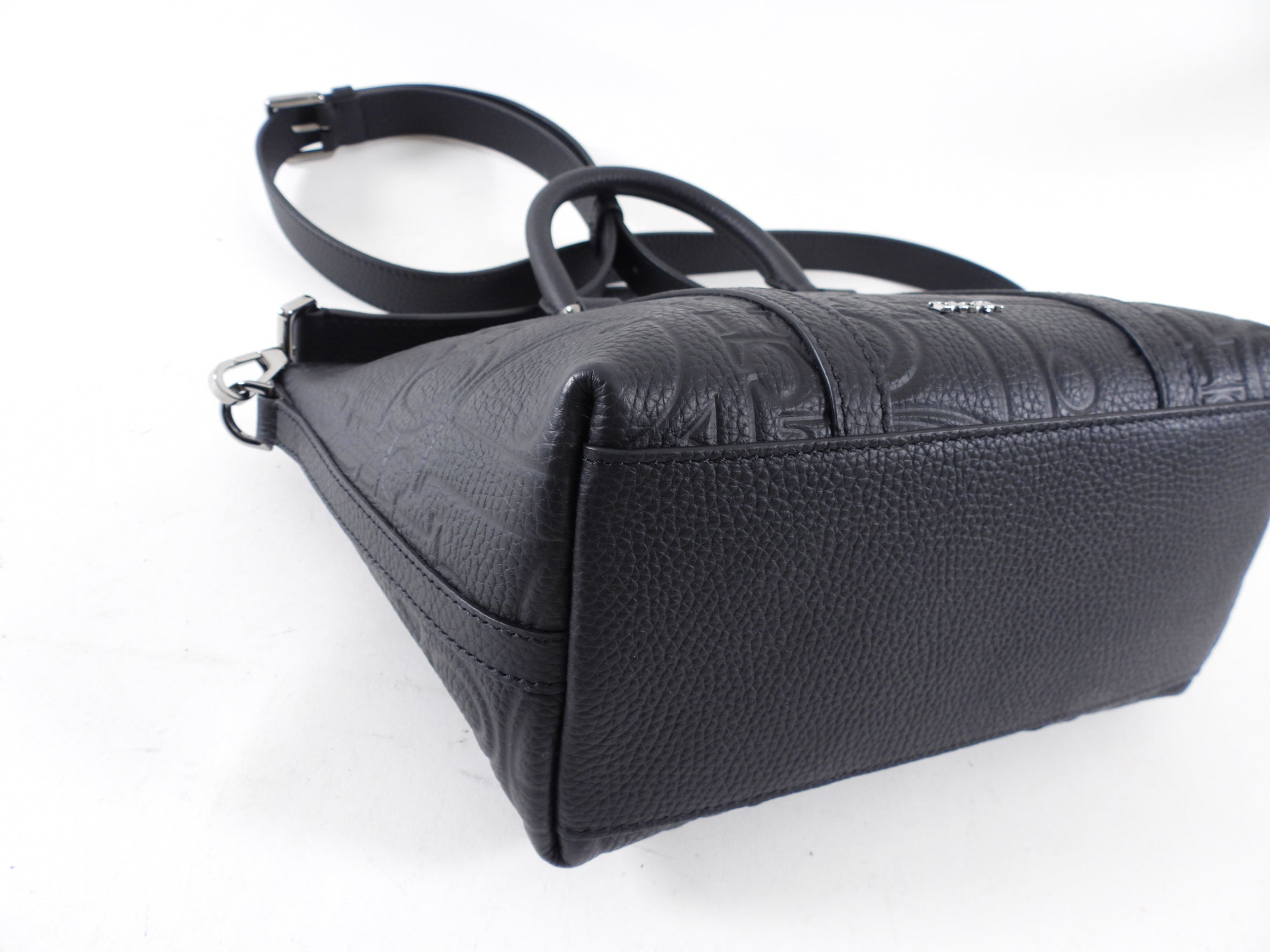 Christian Dior Black Gravity Leather Weekender 25 Bag