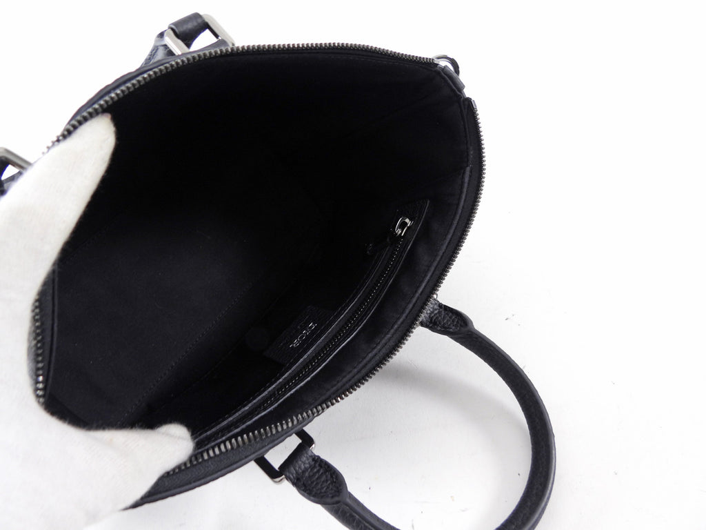 Christian Dior Black Gravity Leather Weekender 25 Bag