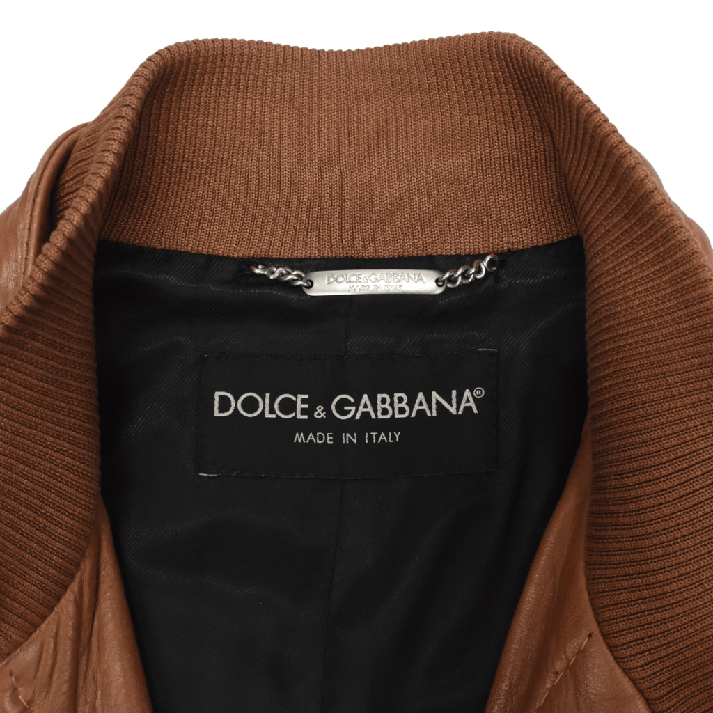 Dolce & Gabbana Leather Jacket - Men's 48