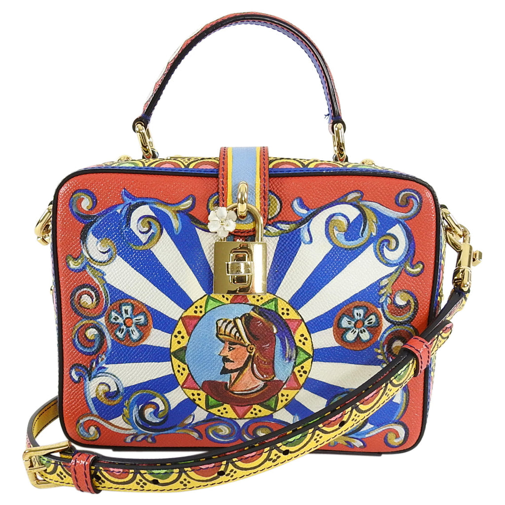 Dolce & Gabbana Rosaria Carretto-Print Teatro dei Pupi Crossbody Bag