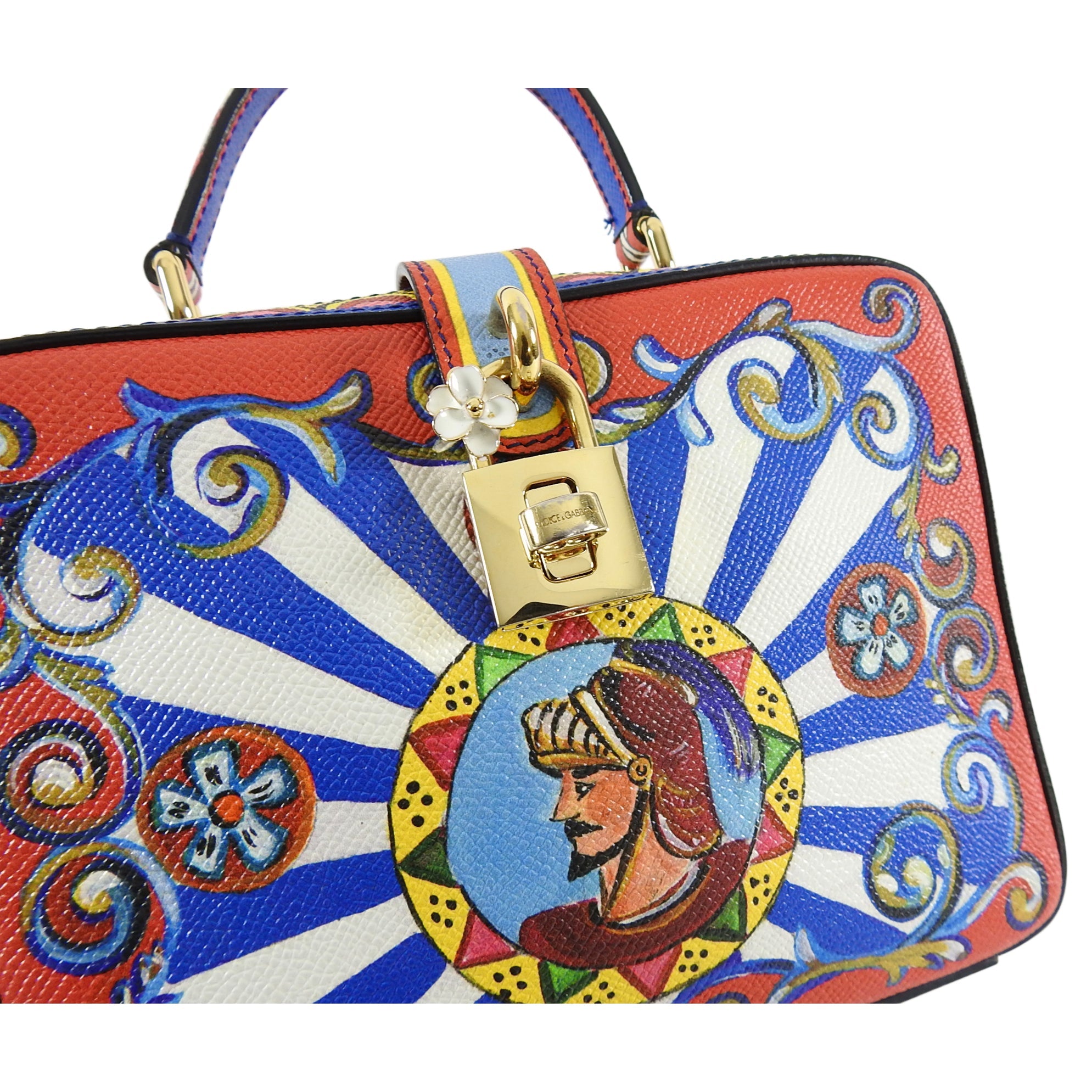 Dolce & Gabbana Rosaria Carretto-Print Teatro dei Pupi Crossbody Bag