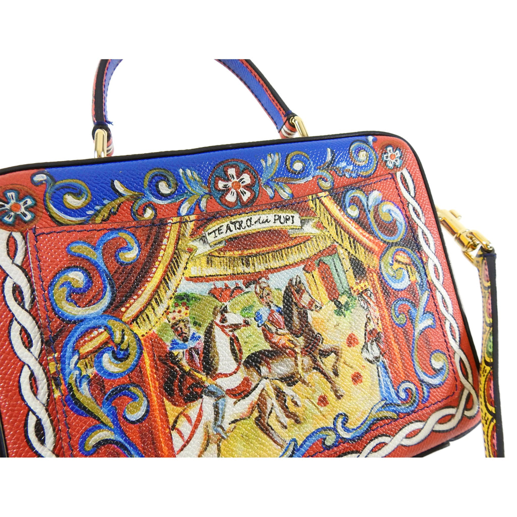 Dolce & Gabbana Rosaria Carretto-Print Teatro dei Pupi Crossbody Bag