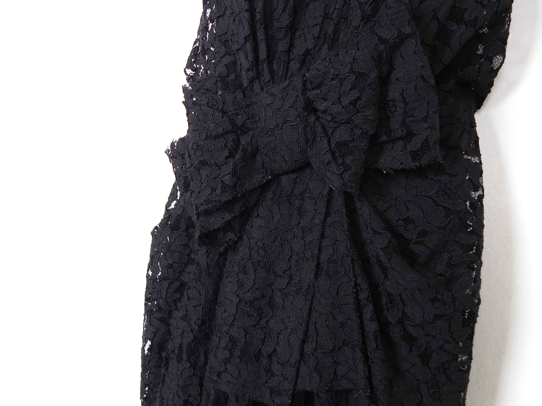 Dolce & Gabbana Black Strapless Lace Fringe Cocktail Dress – IT42 / USA 6