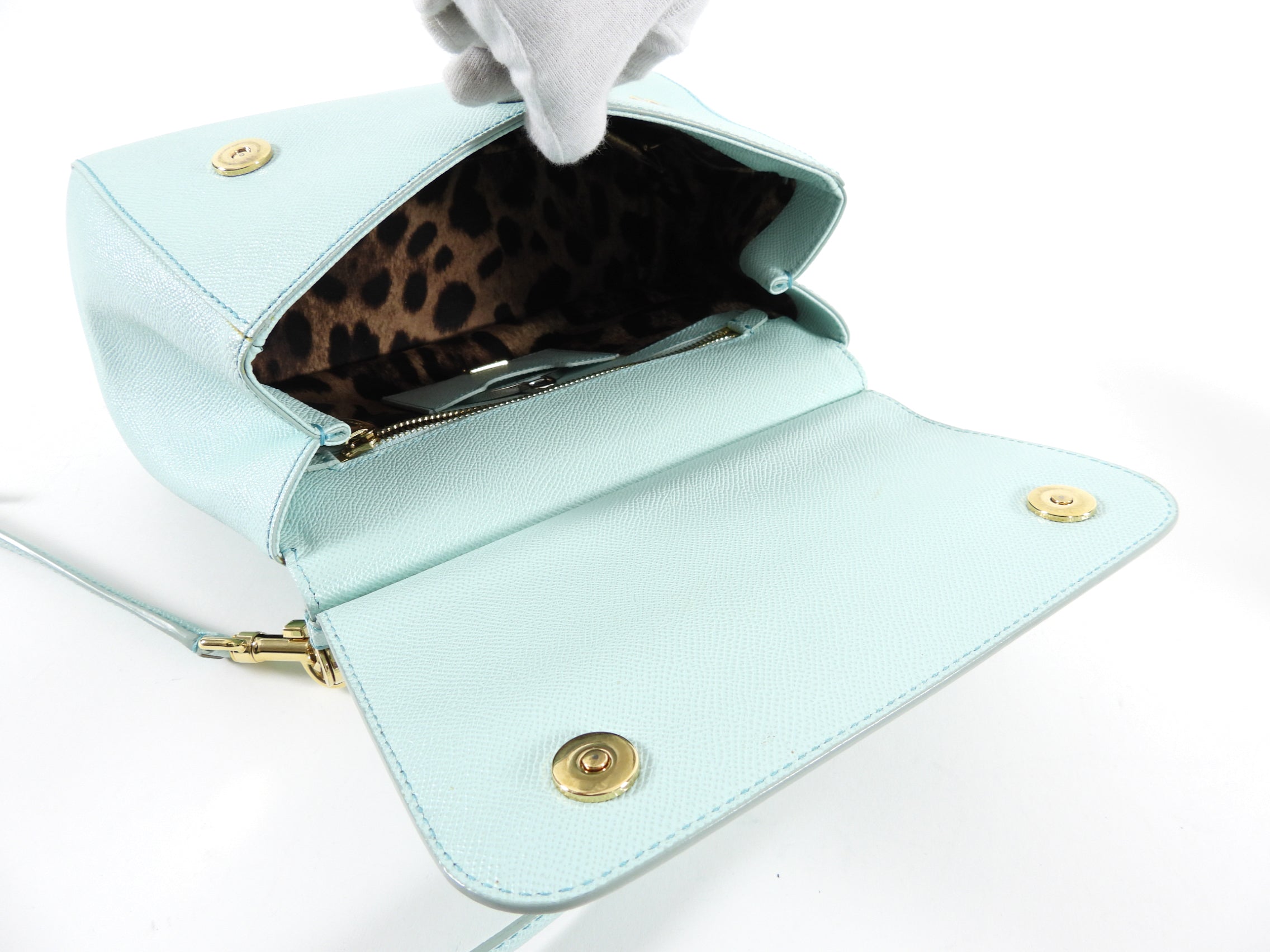 Dolce & Gabbana Medium Turquoise Miss Sicily Bag