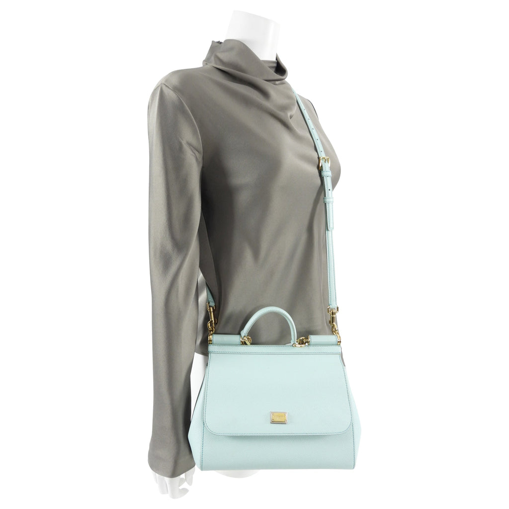 Dolce & Gabbana Medium Turquoise Miss Sicily Bag