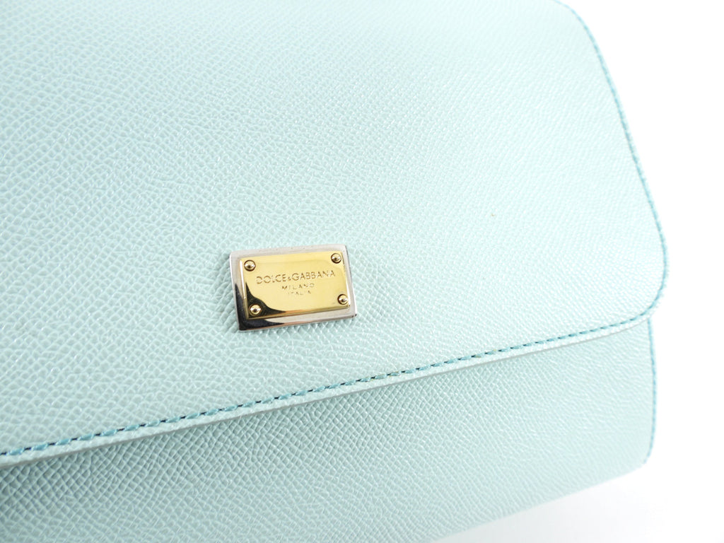 Dolce & Gabbana Medium Turquoise Miss Sicily Bag