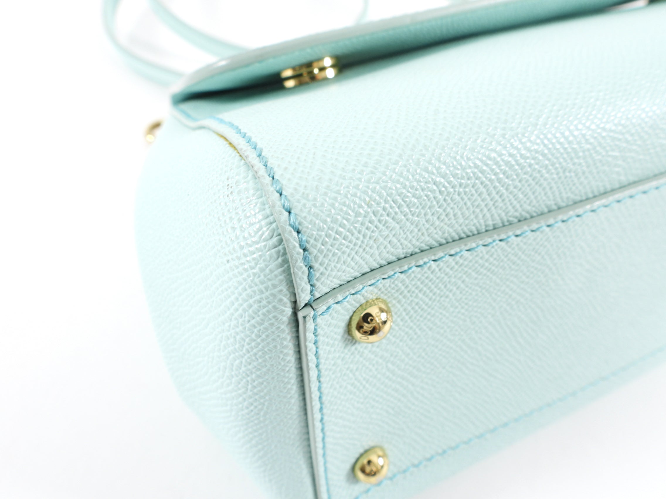 Dolce & Gabbana Medium Turquoise Miss Sicily Bag