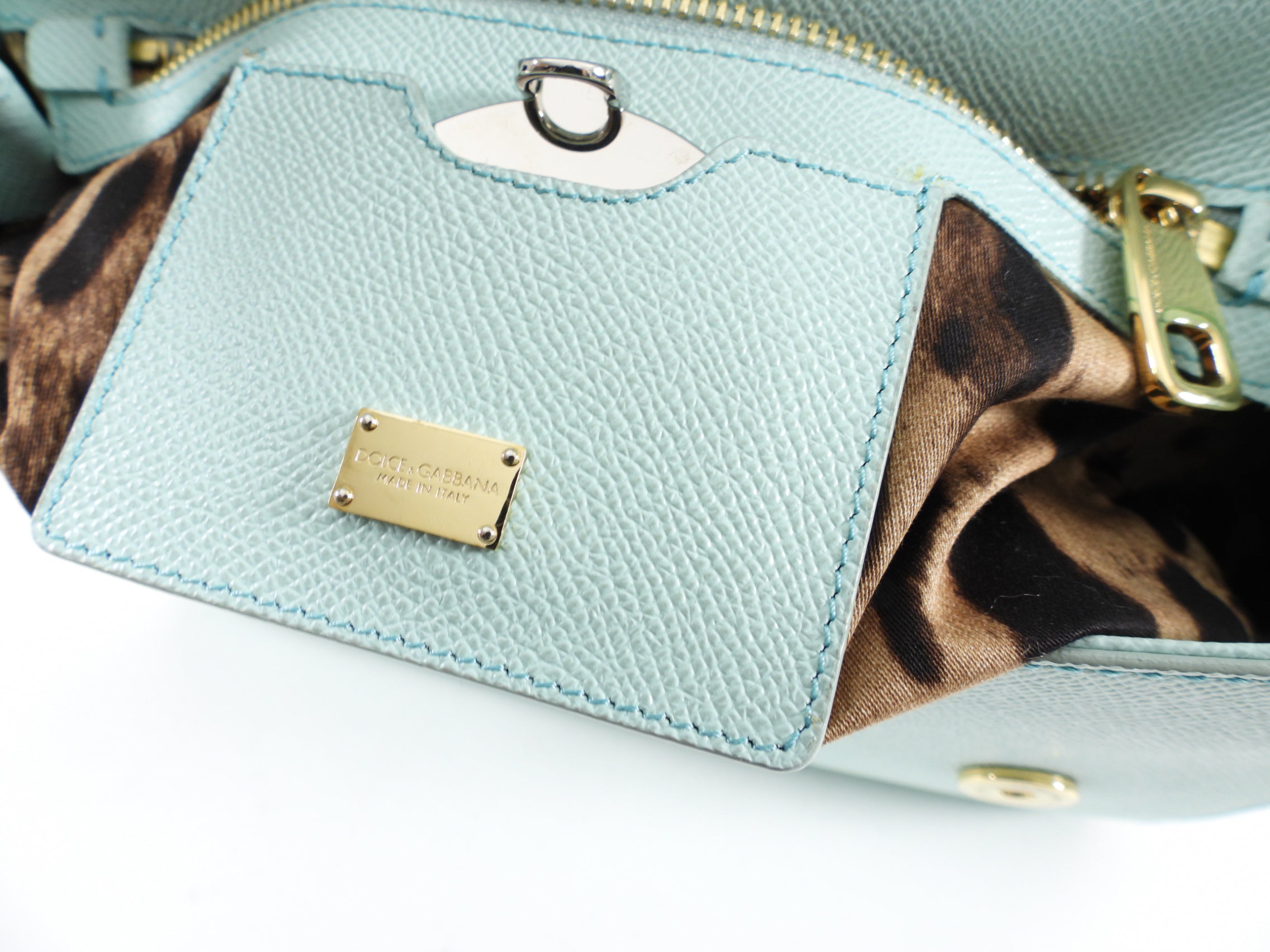 Dolce & Gabbana Medium Turquoise Miss Sicily Bag