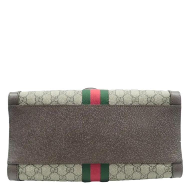 GUCCI Ophidia GG Supreme Tote Shoulder Bag Beige 524537
