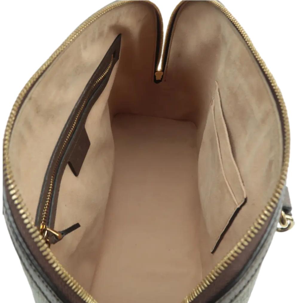 GUCCI Ophidia GG Canvas Medium Top Handle Shoulder Bag Beige 524533