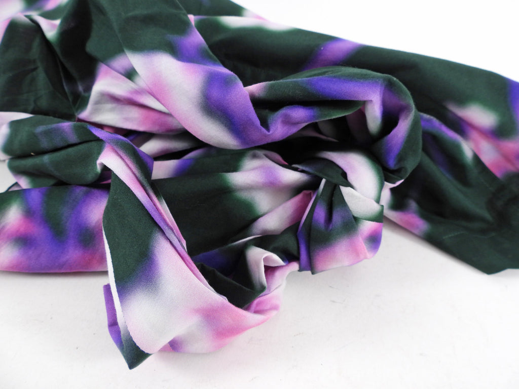Dries van Noten Green and Purple Wrap Sash Top - M (6/8)