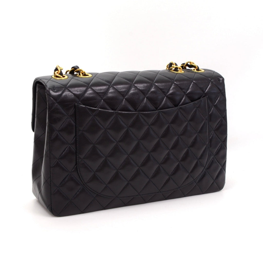 Chanel Quilted Lambskin Leather Maxi Bag