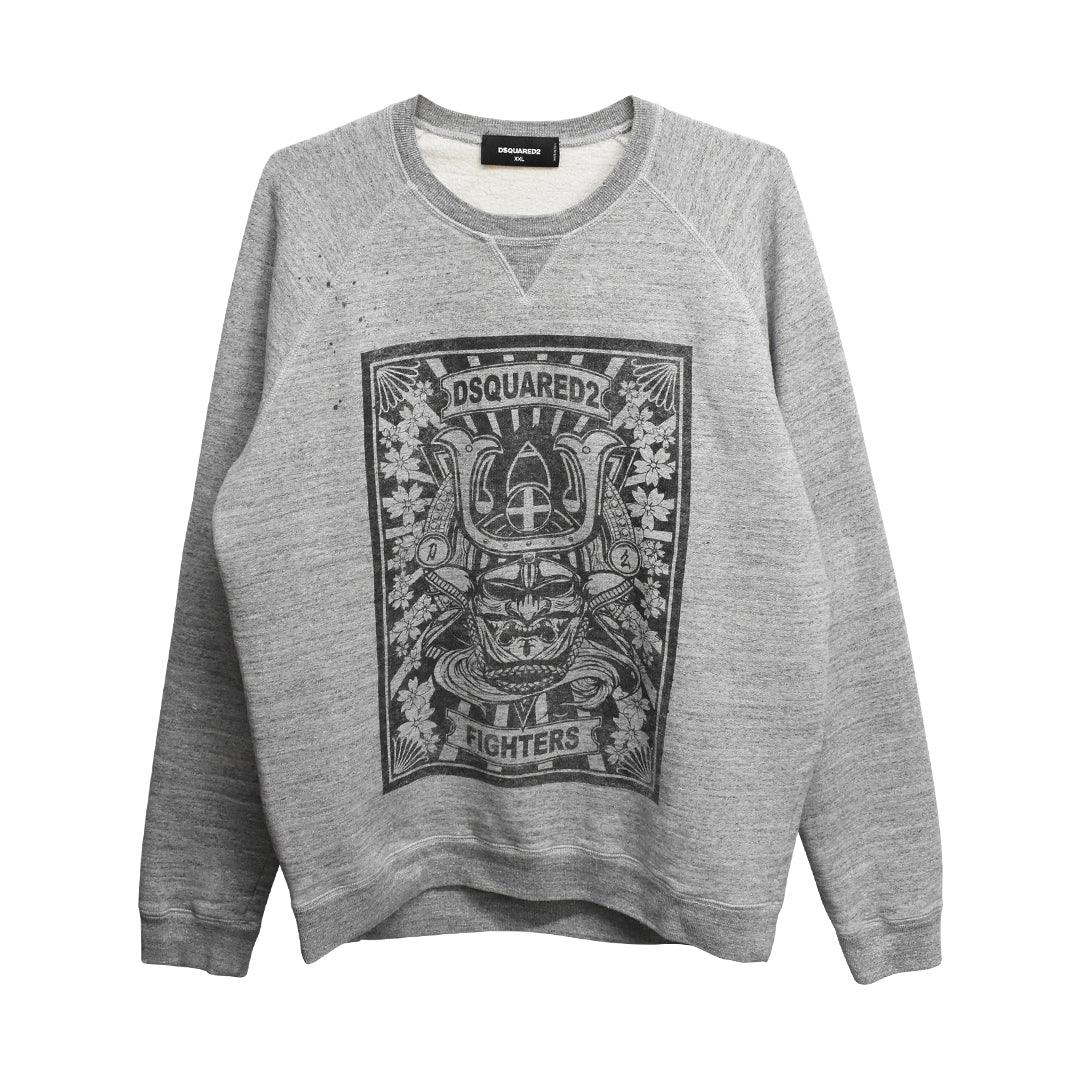 DSQUARED2 Heather grey Mens SIZE XXL Sweaters